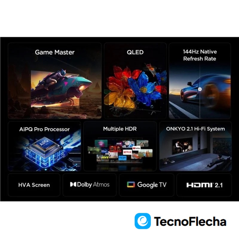 TCL QLED 55'' 55P89K 4K UHD Google TV HDR Dolby Vision - Image 4