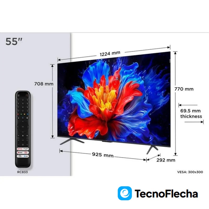 TCL QLED 55'' 55P89K 4K UHD Google TV HDR Dolby Vision - Image 6
