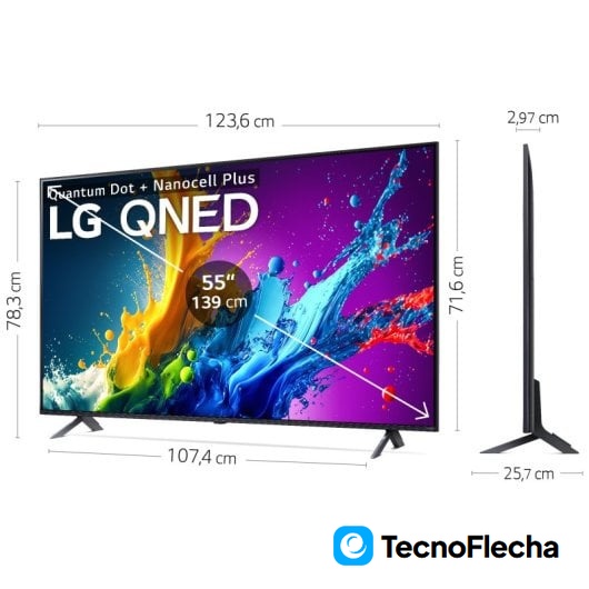 LG 55QNED80T6A 55'' QNED UltraHD 4K HDR10 WebOS24 AI ThinQ - Image 2