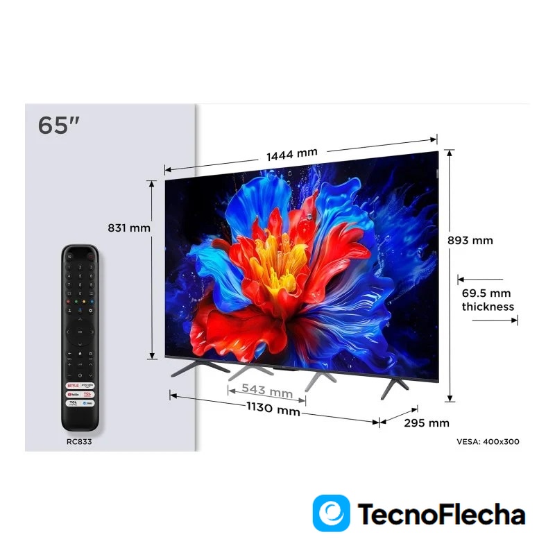 TCL QLED 65'' 65P89K 4K UHD Google TV HDR Dolby Vision - Image 2