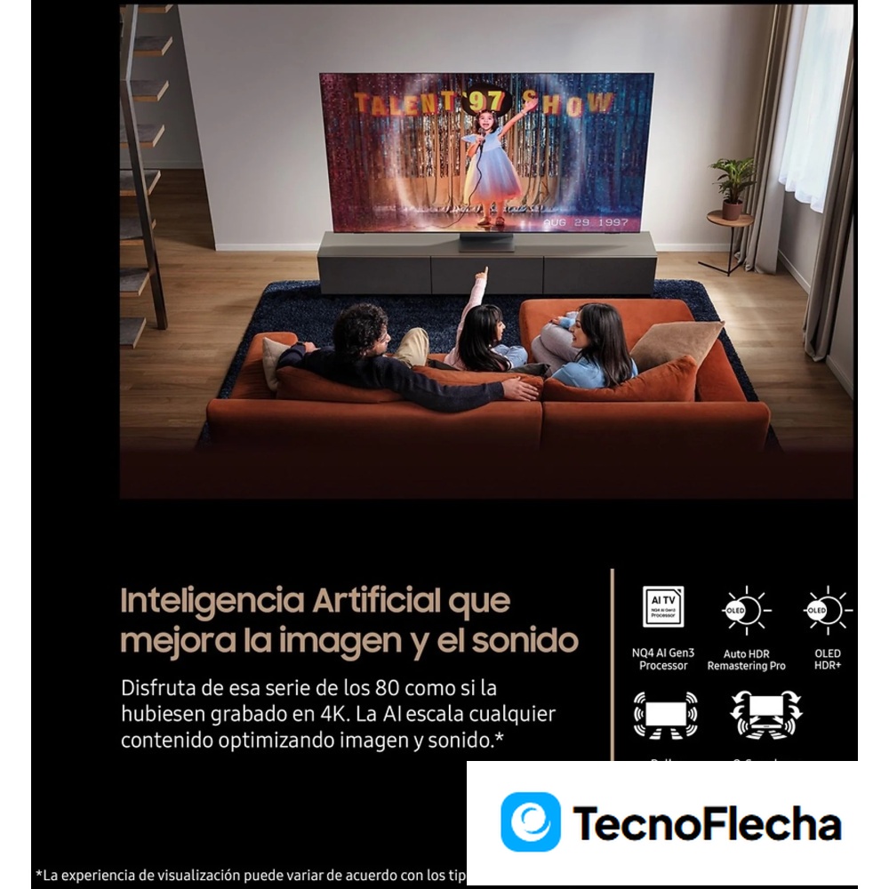 Samsung TQ65S85FAEXXC OLED 4K 65K NQ4 AI Gen2 Processor Smart TV full AI Wifi Graphite Black - Image 2