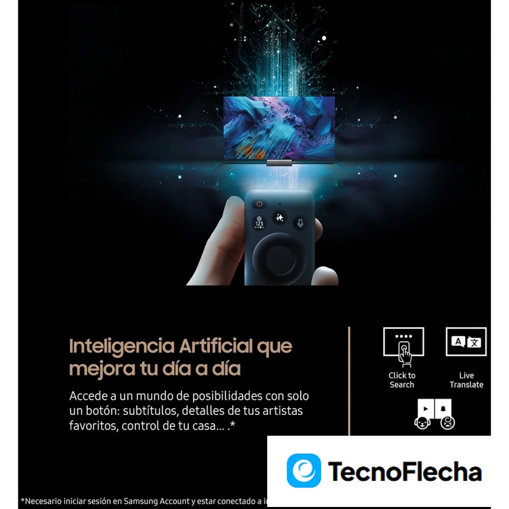 Samsung TQ65S85FAEXXC OLED 4K 65K NQ4 AI Gen2 Processor Smart TV full AI Wifi Graphite Black - Image 3