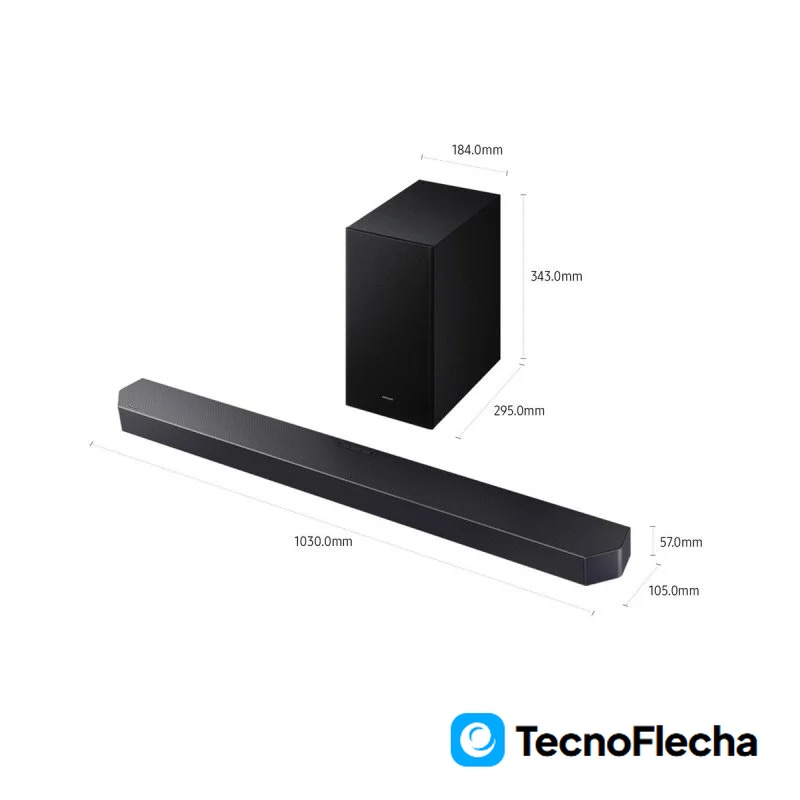 Samsung Q600F Soundbar Bluetooth HDMI eARC 9 speakers Subwoofer SpaceFit Pro - Image 3