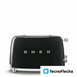Smeg TSF01BLEU Tostadora 2 Rebanadas 950W Negro Brillante
