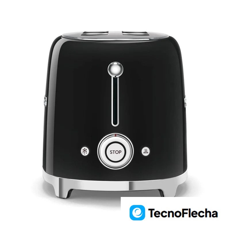 Smeg TSF01BLEU Tostadora 2 Rebanadas 950W Negro Brillante - Image 3