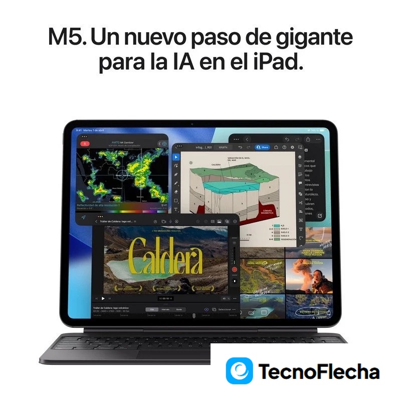 Apple iPad Pro 11'' WiFi 512GB Chip M5 con Vidrio Estándar Ultra Retina XDR Negro Espacial - Image 4