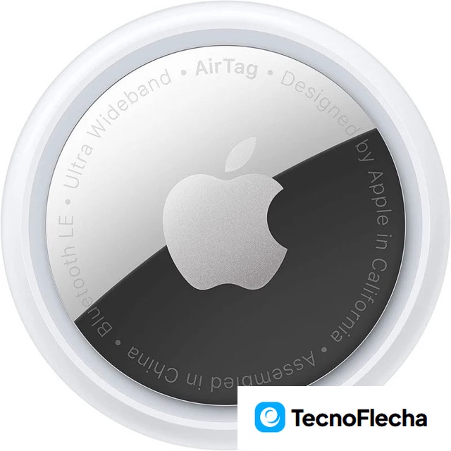 Apple AirTag Bluetooth Plata, Blanco