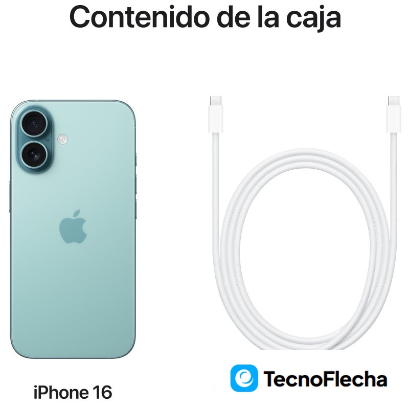 Apple iPhone 16 128GB Verde Azulado - Image 2