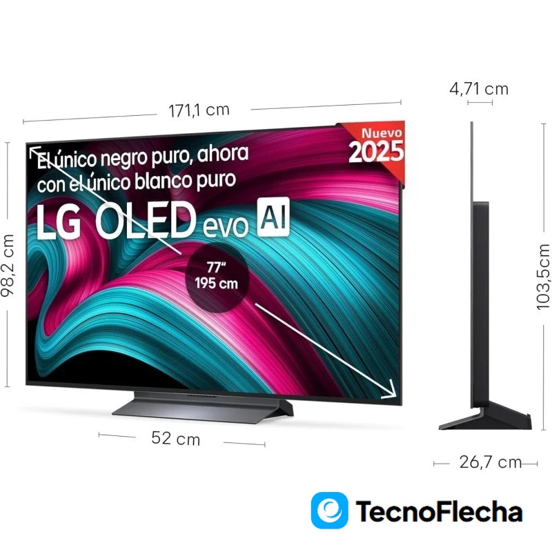 LG OLED evo OLED77C54LA 77'' 4K Ultra HD Dolby Vision Atmos Gaming Pro - Image 2