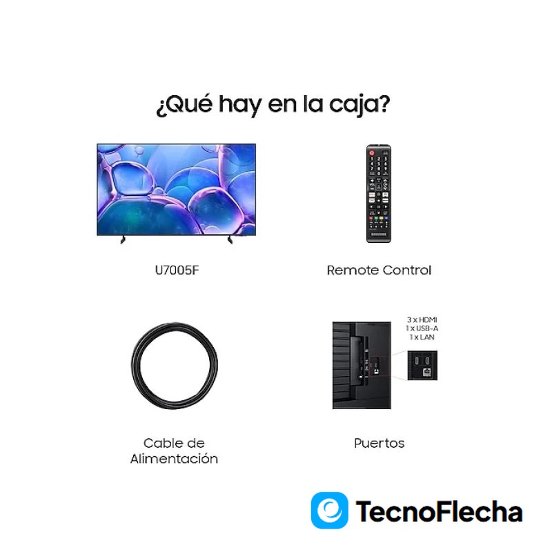 Samsung TU43U7005FK 43'' 4K UHD LED Tizen HDR10+ WiFi Bluetooth Negro - Image 9